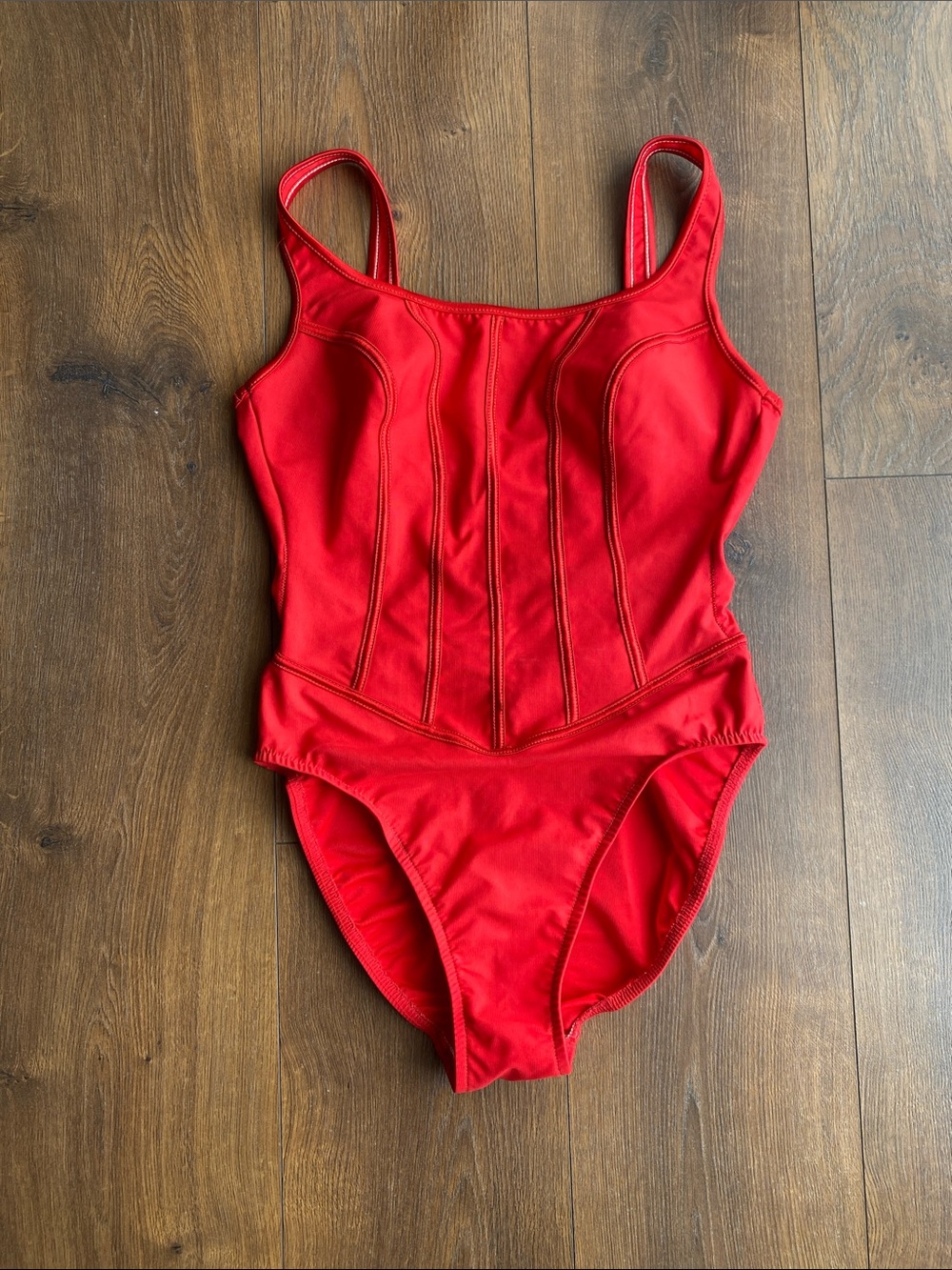 Miraclesuit Red Corset One Piece size 10